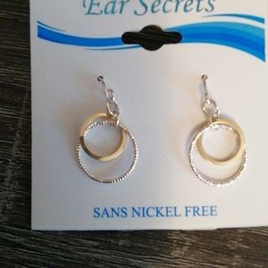 NEW gold and silver earrings